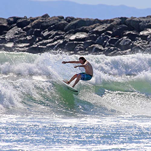 Paragon Surfboards Epoxy Fiberglass Surfboard | Fast, Stylish & Fun Retro Fish Surfboard Ideal to Ride Small to Medium Siz...