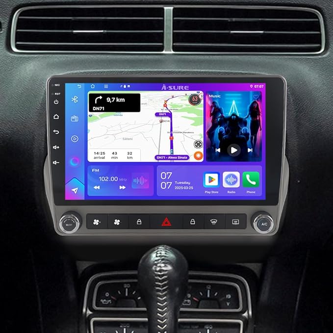 ASURE 4+64G Car Stereo Radio for Chevrolet Camaro 2010-2015 Android 15 Head Unit with 9" HD Touch Screen, Wireless CarPlay...