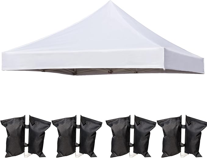 10x10 Canopy Replacement Top Cover for Pop Up Canopy Tent, Industry-Leading 3000mm Water Resistance, 500D Heavy Duty Water...