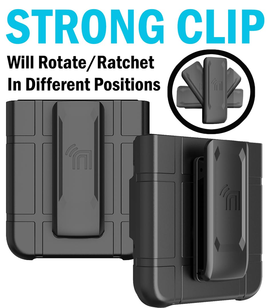 Case With Clip For Motorola Razr (2024/2025) Flip Phone, Nakedcellphone Slim Hard Shell Camouflage Cover And Belt Hip Holster Ho