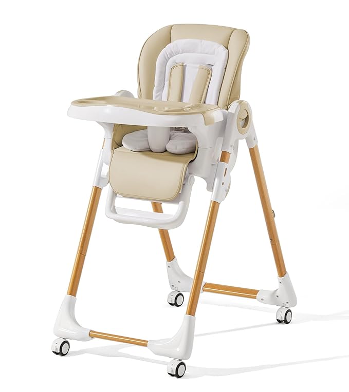 Mallify Convertible High Chairs for Babies and Toddlers, Height Adjustable Baby High Chair, High Chair with Removable Tra...