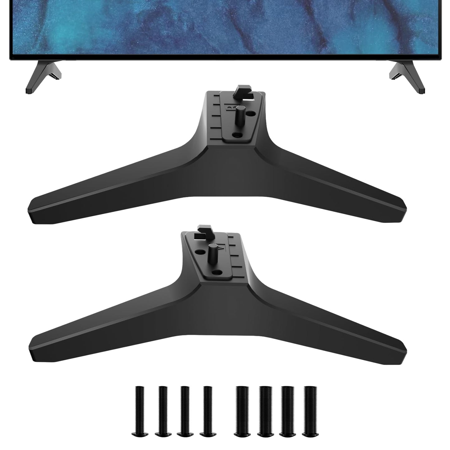 Stand for LG TV Legs Replacement for LG 49 50 55 Inch TV Base/Foot LJ UJ UK UM UN Series  55UJ6300 55UJ6320 55UJ630T 55UJ635T 55UJ6540 55UK6500 55UM6900 55UM7300 55UN6900 55UN7200 55UN7300 with Screws-New