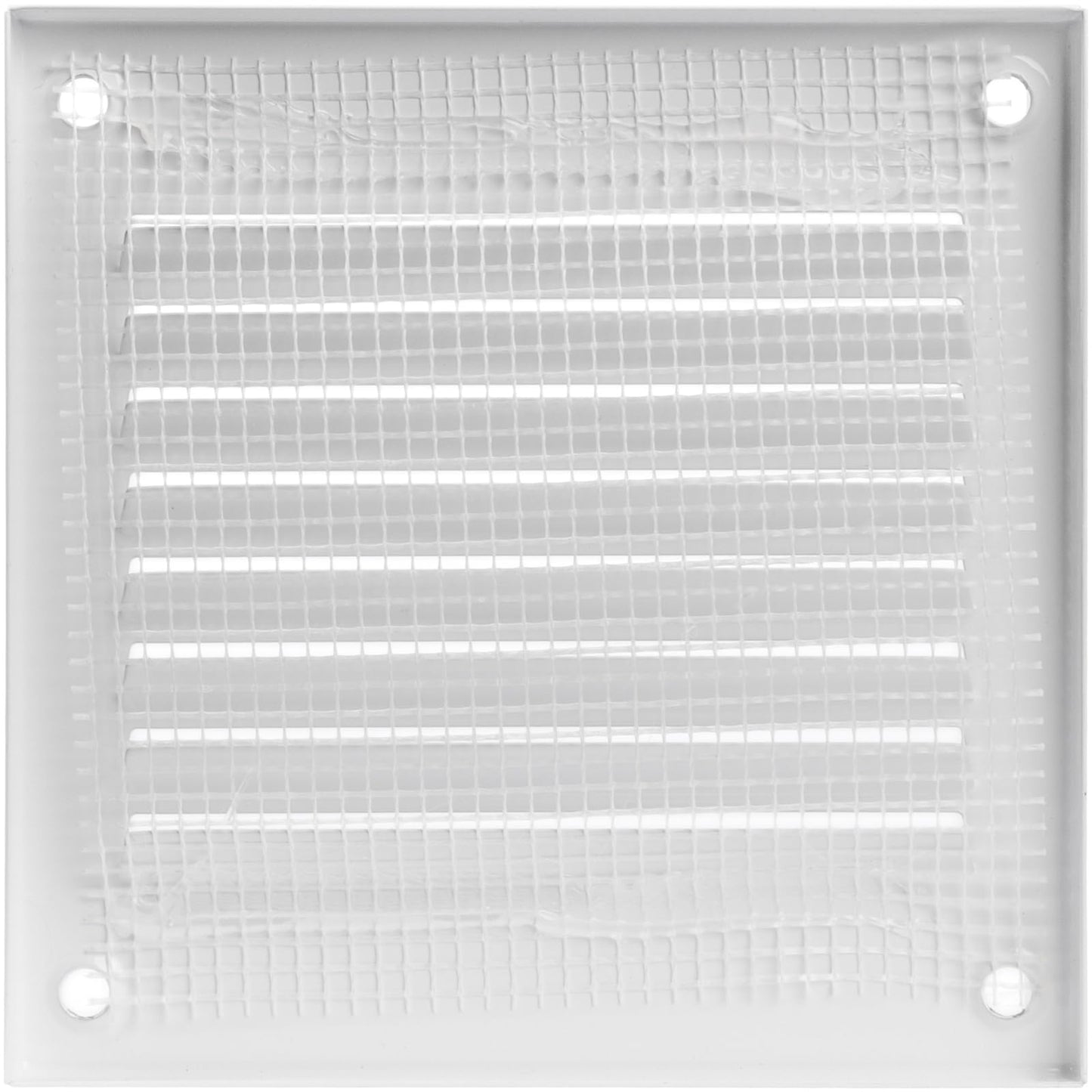 Vent Systems 4'' x 4'' Inch (Overall Dimensions) - White - Air Vent Cover Metal Air Return Grill with Built in Pest Guard Screen HVAC Vent Duct Cover for Home Improvement