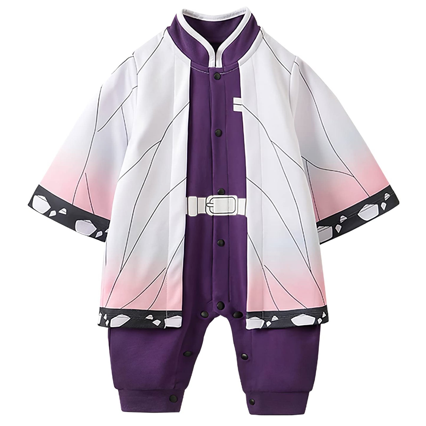 UNGGOY Newborn Baby Jumpsuit Long Sleeve Cute Cartoon Anime Jumpsuit Toddler Cosplay Clothes Romper White 12-24 Months