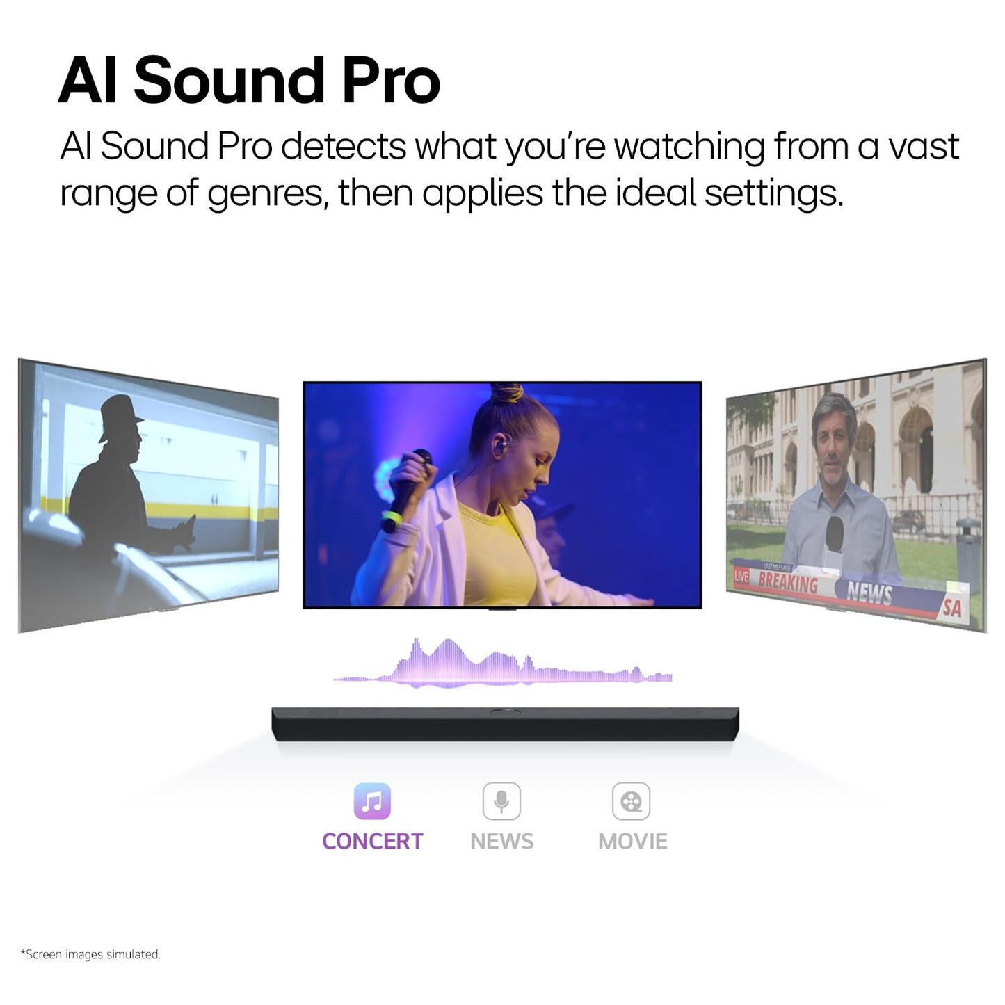 LG SC9S 3.1.3-Channel Perfect Matching Soundbar to the OLED evo C Series TV, Dolby Atmos, Wow Orchestra, WOWCAST Built-in with Wireless Dolby Atmos, Rear Speaker Ready, Wireless Subwoofer