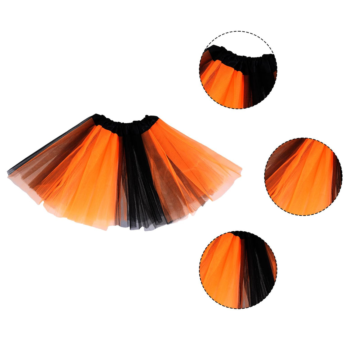 SUMERSHA 5Pcs Tiger Costume Set Tiger Ear Headband Nose Bow Tie Tail Tutu Skirt Animal Fancy Dress up Accessories for Halloween Cosplay Party