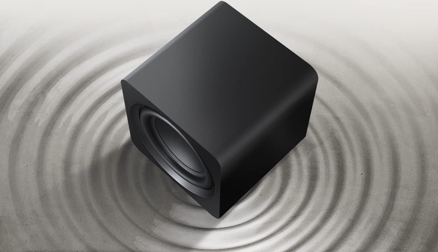SAMSUNG SWA-W510 Subwoofer for S Series Soundbar with Powerful Bass, Wireless, Unibody Design, Compact 6.5" Size, 2022, Black