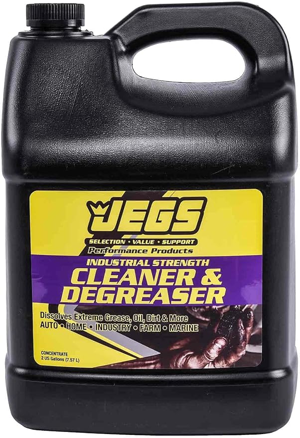 JEGS 72336 Industrial Strength Cleaner & Degreaser 2 Gallons Concentrated Dissol