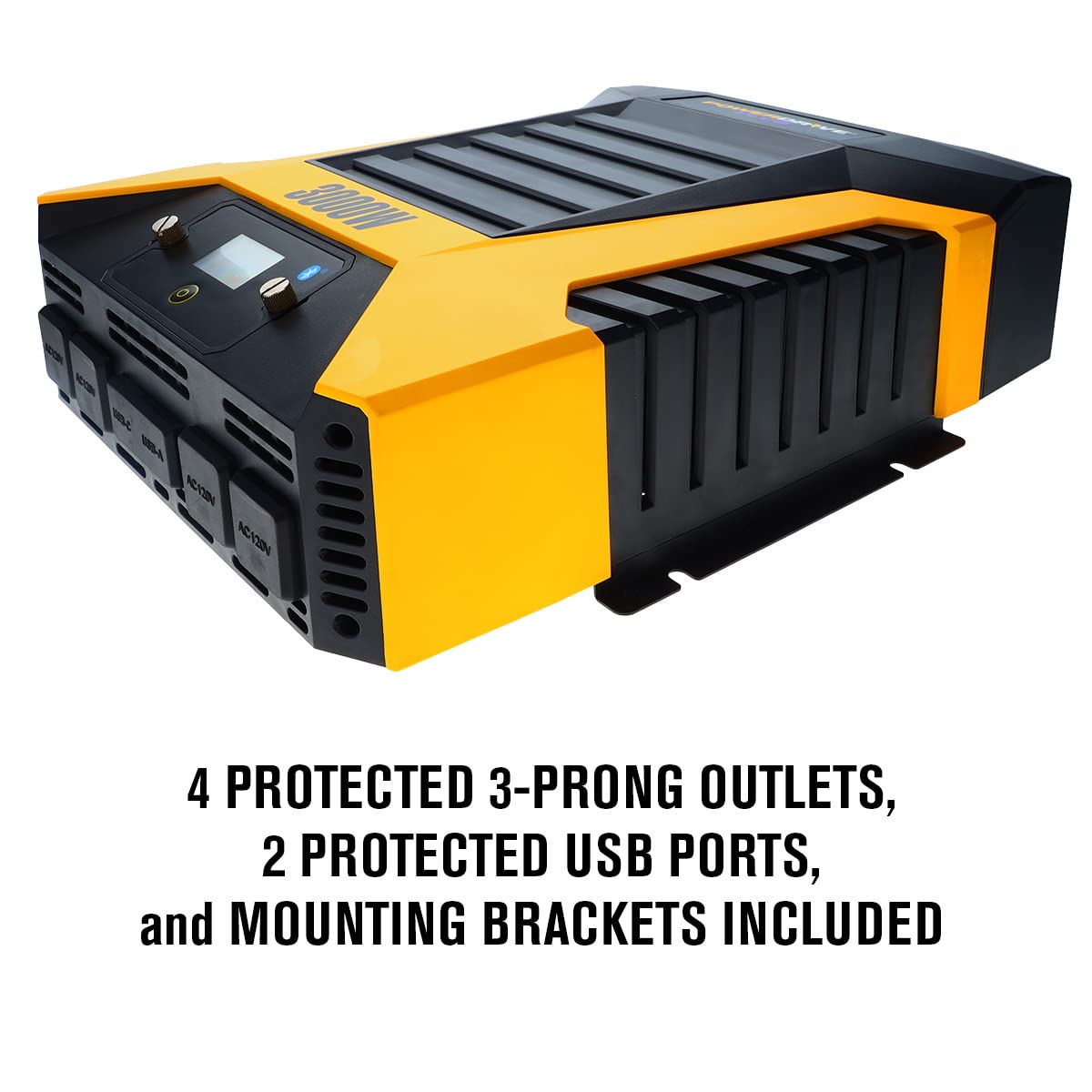 Powerdrive Pwd3000P 3000 Watt Power Inverter With Bluetooth Technology