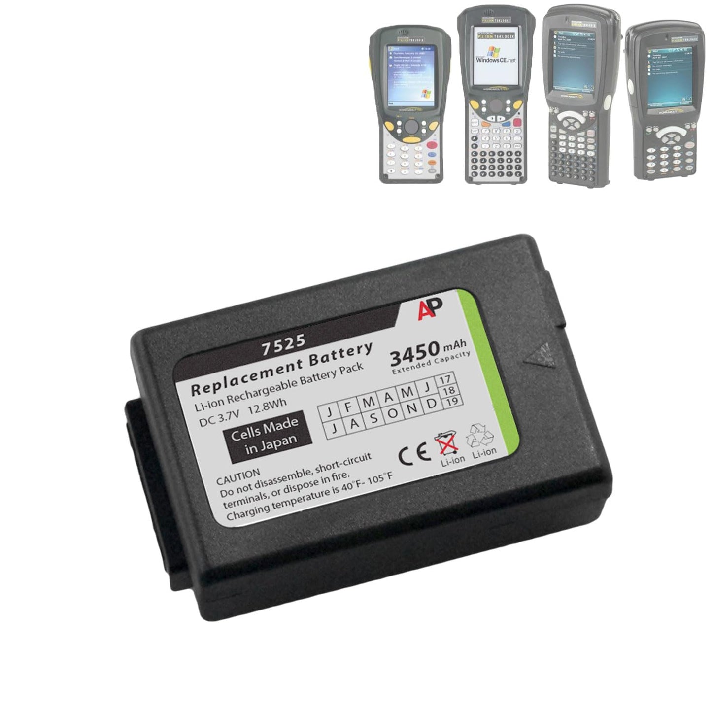 Artisan Power Replacement Extended Battery For Psion/Teklogix Workabout Pro 7525 & 7527 Scanners: 3450 Mah
