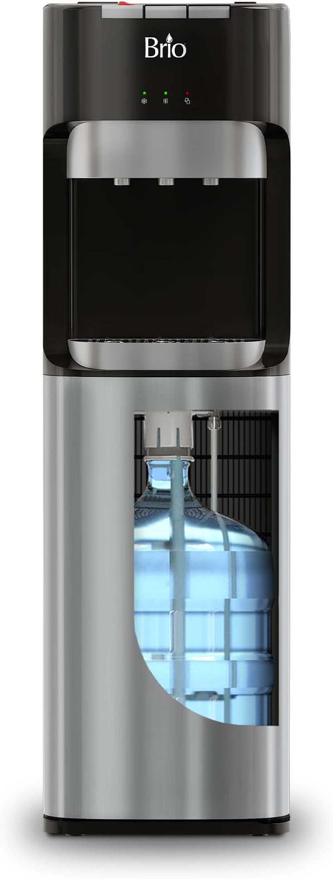Brio Bottom Loading Water Cooler Dispenser for 5 Gallon Bottles - 3 Temperatures with Hot, Room & Cold Spouts, Child Safet...