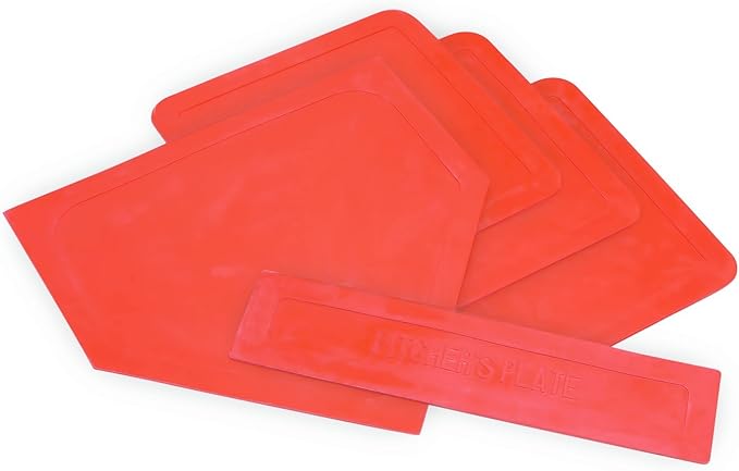 Champion Sports Baseball/Softball Throw Down Base Sets – Durable Indoor/Outdoor Training Bases – Sets of 4 or 5 in Orange or White