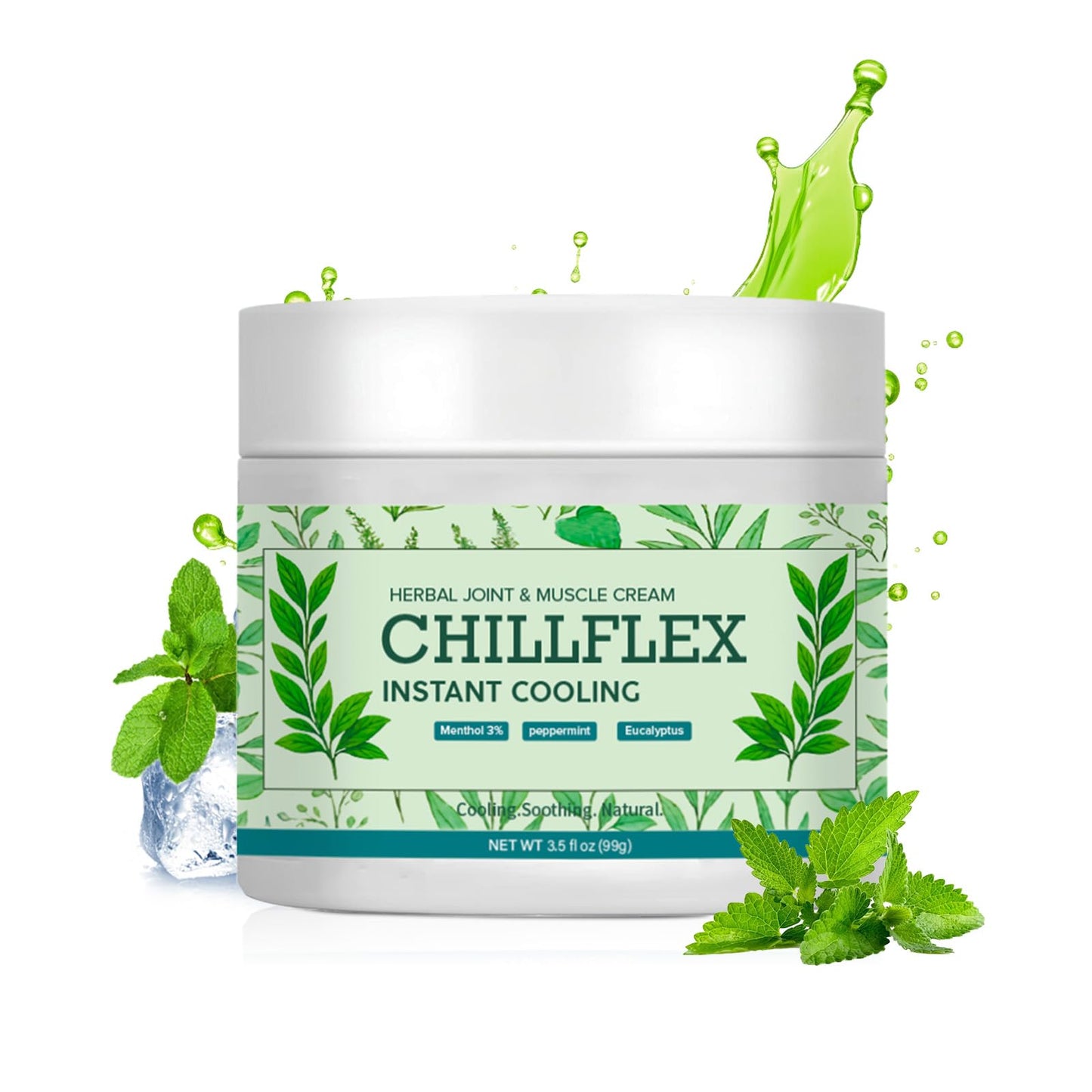 RunBuxd CHILLFLEX Menthol Soothing Cream, Instant Cooling Soothing Gel, Joint Activities Throughout The Body, Relief Message Cre