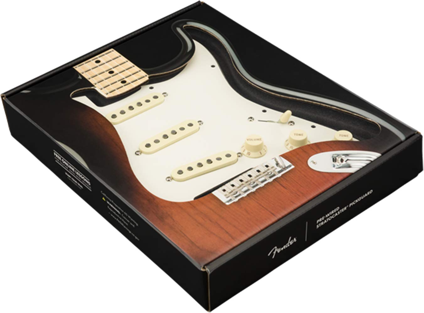 Fender Tex Mex Prewired Stratocaster Pickguard - 3-Ply White