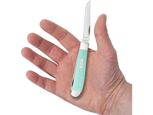 Case Cutlery CA18101: Mini Trapper Seafoam Green