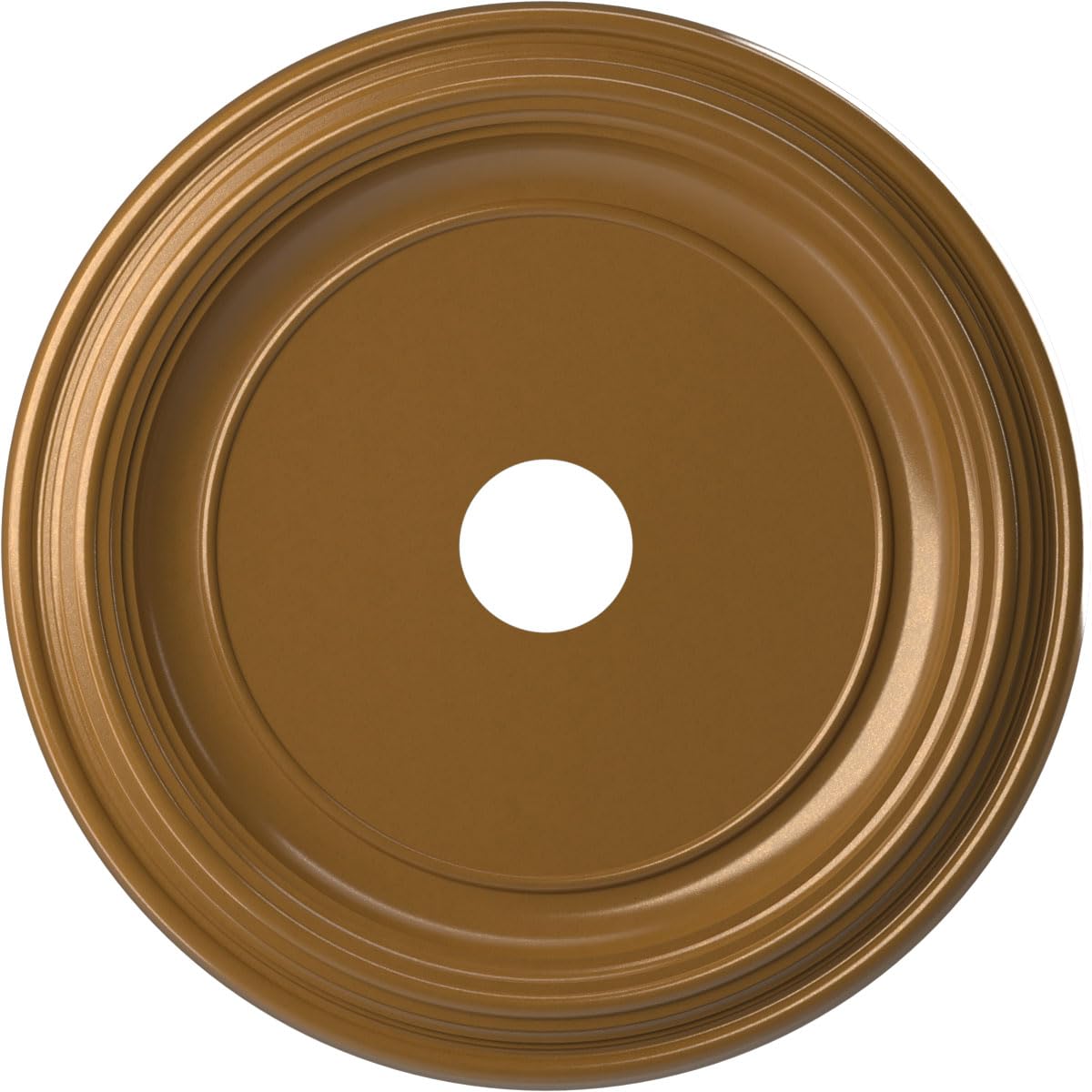 22Od X 3 1/2Id X 1 1/2P Traditional Thermoformed Pvc Ceiling Medallion (Fits Canopies Up To 13 1/2), Universal Aged Metallic Vin