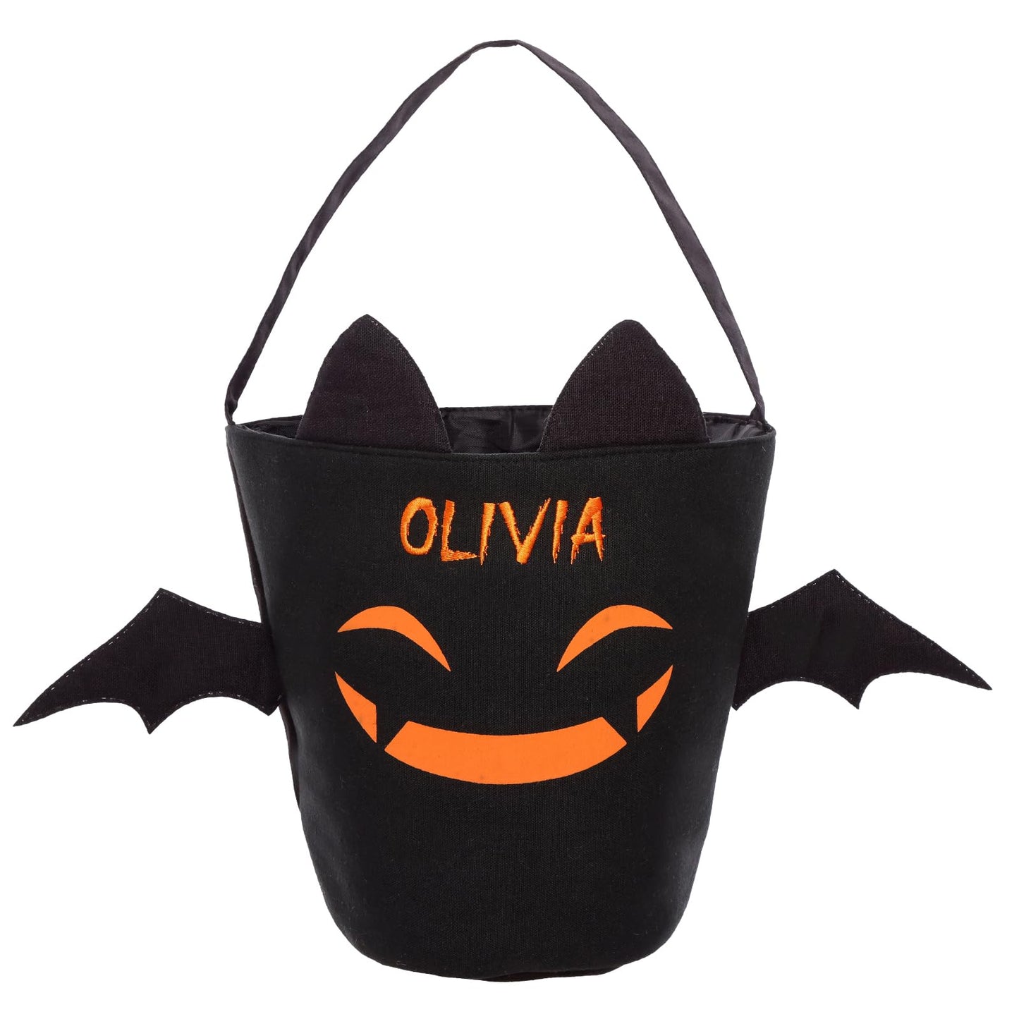 guccde Personalized Halloween Trick or Treat Bags for Kids, Custom Name Halloween Candy Bags (Bag-Canvas)