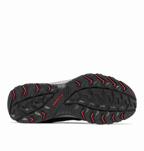 Columbia Men's Granite Trail Waterproof, Shark/Mountain Red, 14