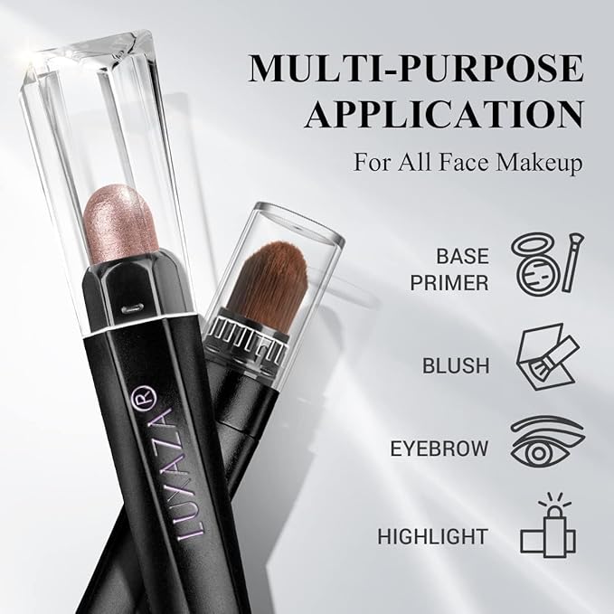 6PCS Cream Eyeshadow Stick Makeup Sets, Neutral Red brown Eyeshadow Pencil,Metallic And Matte Shimmer Eye Shadow Eye Brightener Stick Pencil Crayon, A06-Pink Neutral