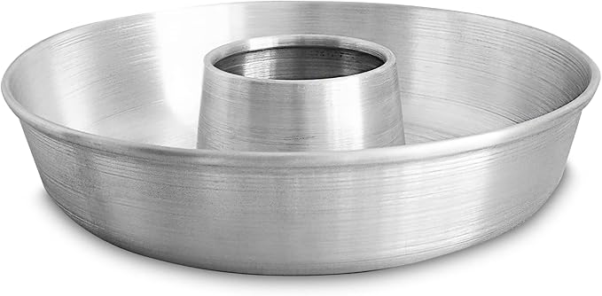 Aluminum Ring Cake Pan (8 in) - Ring Mold Pan - Fluted Tube Pans for Baking Pound Cake - Flan Molds for Baking - Molde para Flan - Molde para Chocoflan - Moldes para Pasteles