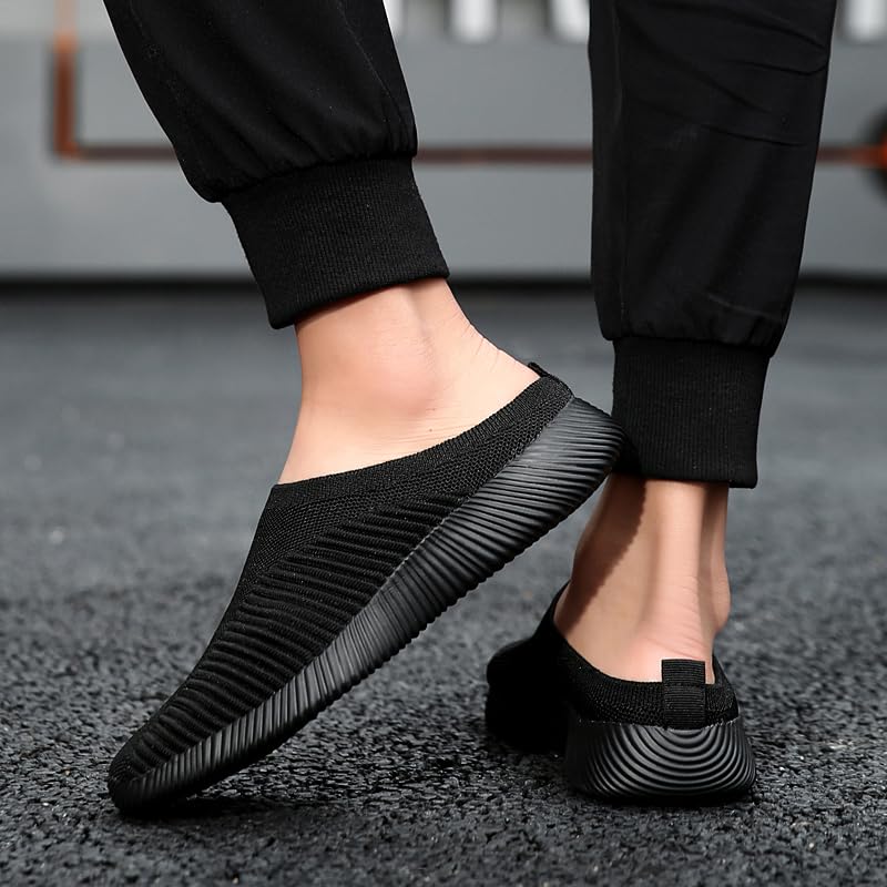 Women's Semi-Closed Active Mesh Slippers Slip-On Non-Slip Outdoor House Shoes Walking Shoes for Everyday Comfort