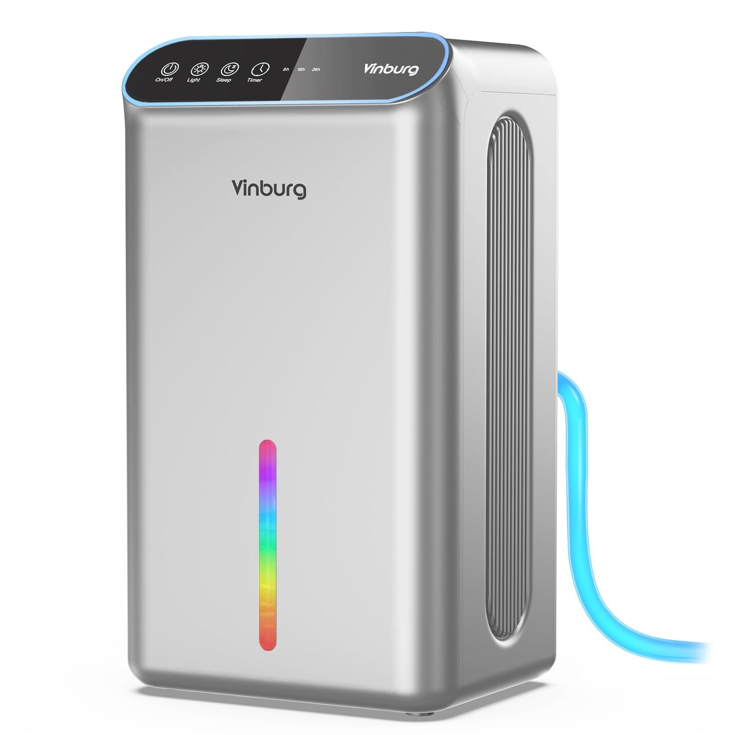 Dehumidifiers For Home (85 Oz Water Tank, 800 Sq.Ft) Quiet Small Dehumidifier For Basement Bedroom Bathroom With Drain Hose, 3 G