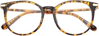 Gaoye Blue Light Blocking Glasses, Retro Round Eyewear Frame Anti Eyestrain Computer Glasses for Women Men (Tea Leopard/Tr...