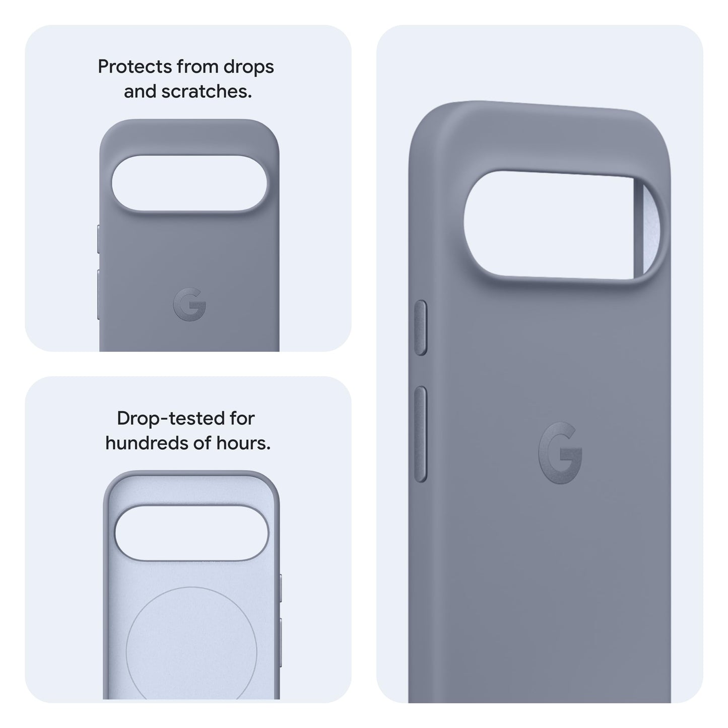 Google Pixelsnap Phone Case Pixel 10 + Pixel 10 Pro - Durable Protection - Soft Silicone - Indigo