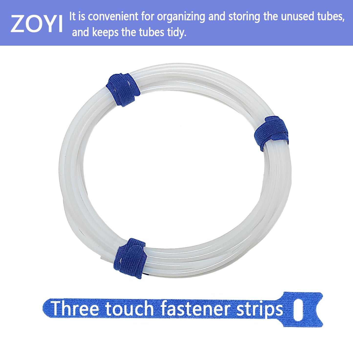 PTFE Tube Kit, 2.5mm ID×4mm OD, 5M/16.4ft, Compatible with Bambu Lab AMS X1/P1P/A1, CREALITY K2 Plus/Hi, FLASHFORGE 5M, Prusa MMU3 (white PTFE Tube Kit)