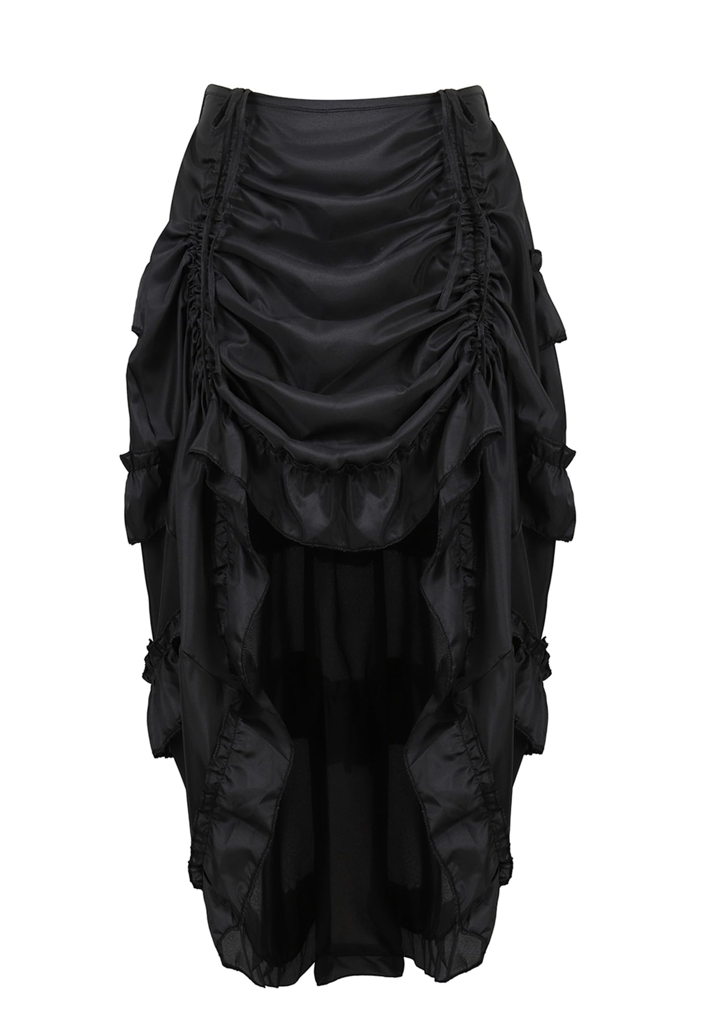 Zhitunemi Women's Plus Size Pirate Dressing Steampunk Skirt Outfits Gothic Black XS/S