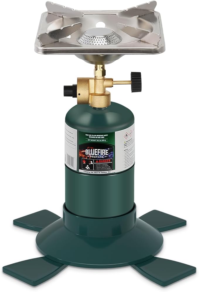 KOMAN Camping Propane Stove,Portable Camping Stove, Backpacking Stove Propane Camping Stove,10000BTU Single Burner Propane...