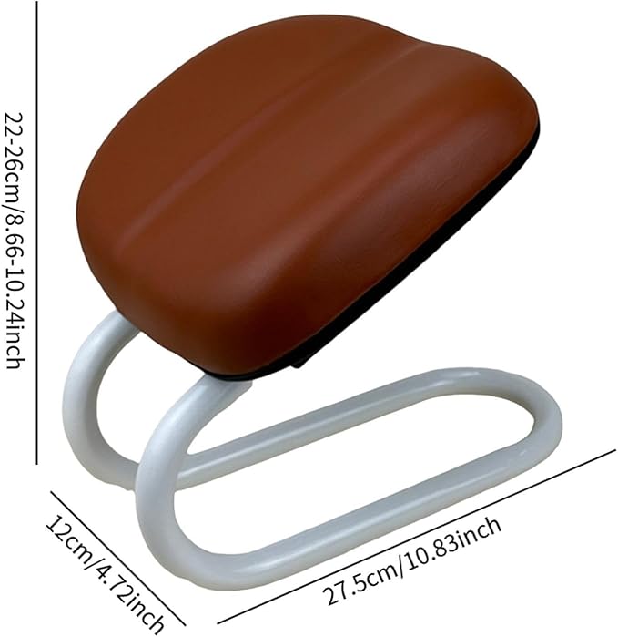 Kneeling Meditation Stool, Prayer Bench Adjustable Height, Portable Meditation Bench, for Studio Yoga Praying Prayer, Brown