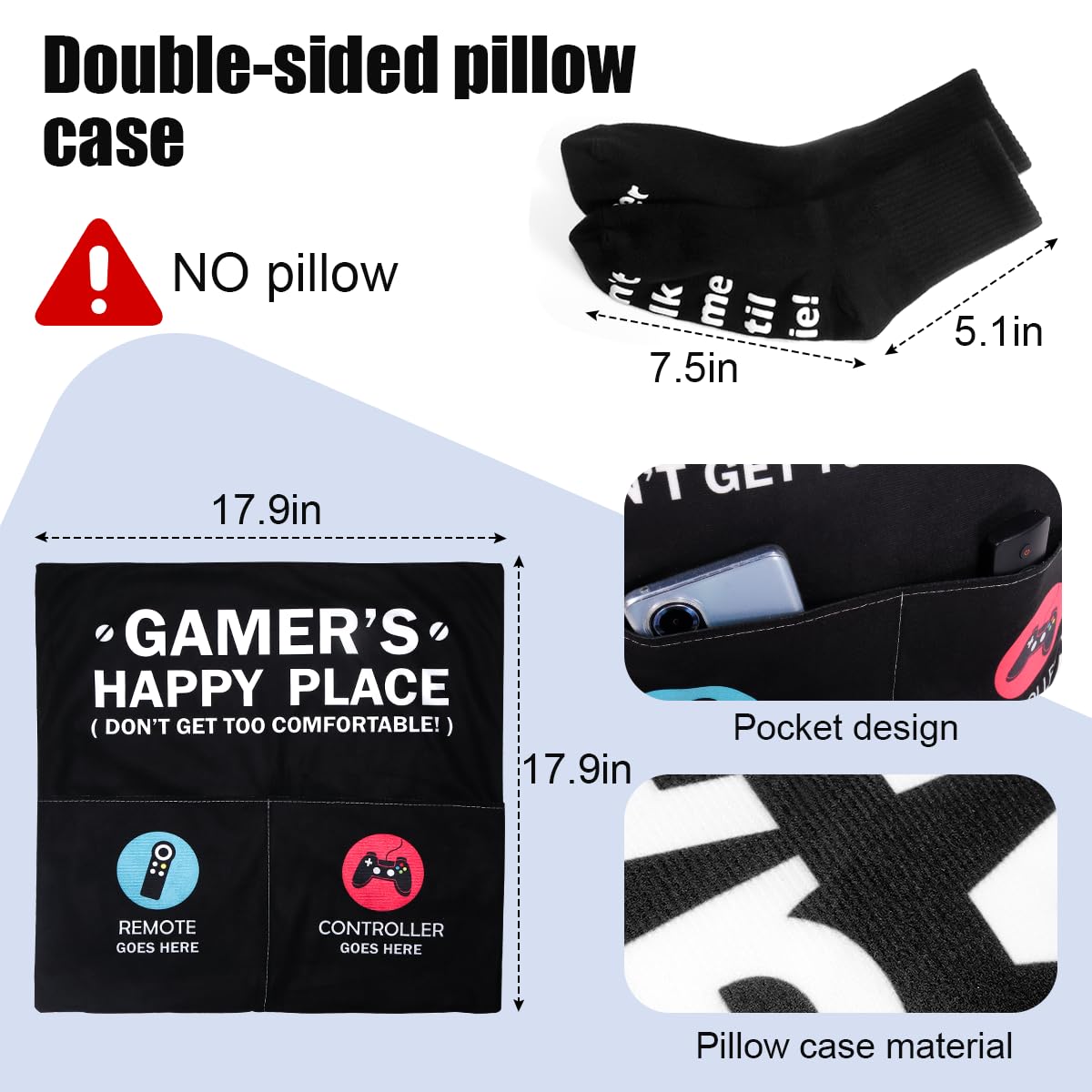 Gamer Gifts for Men Boyfriend Teenage Boy Birthday Christmas Gifts Box Year Old Kids Son Easter Basket Stuff Game Room Decor Valentines Gaming Gift for Him Man Video Game Lover Gamer Tumbler+Pillow