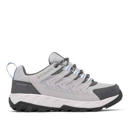 Columbia Womens Strata Trail Low Waterproof, Steam/Eve, 10.5 Wide