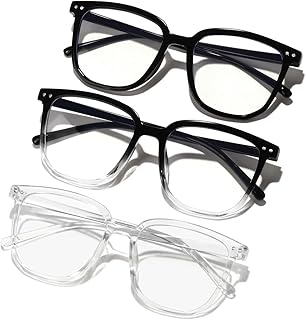 GFUIARA Blue Light Blocking Glasses for Women Men,Fashion Square Blue Blockers Glasses,Computer/TV/Phones/Gaming Glasses