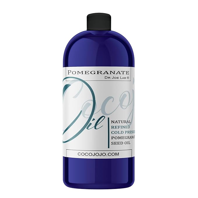 cocojojo Pomegranate Oil Pure Seed Oil Cold Pressed 32 oz Refined Skin Hair Nails Cuticles