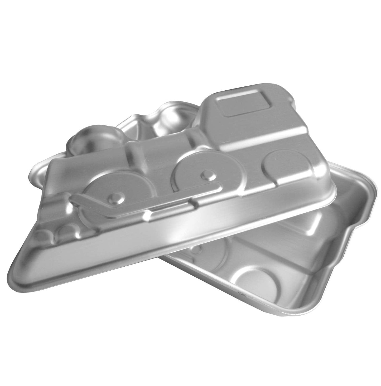 Train Cake Pan, Locomotive Cake Pan Mold, 3D Birthday Cake Pan, Aluminum Alloy Cake Molds Nonstick Baking Tools (11.5 inches)