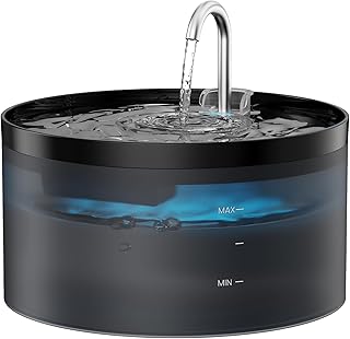 Cat Water Fountain: 108oz/3.2L Cat Fountain Super Silent Pet Drinking Dispenser - Water Fountains for Kitty Indoor - Quiet...