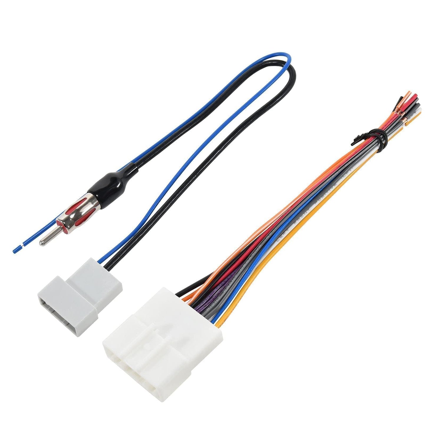 Red Wolf Car Radio Wiring Harness W/Antenna Adapter Select For 2008-2013 Nissan Armada Pathfinder Rogue, 2011-2014 Subaru Imprez