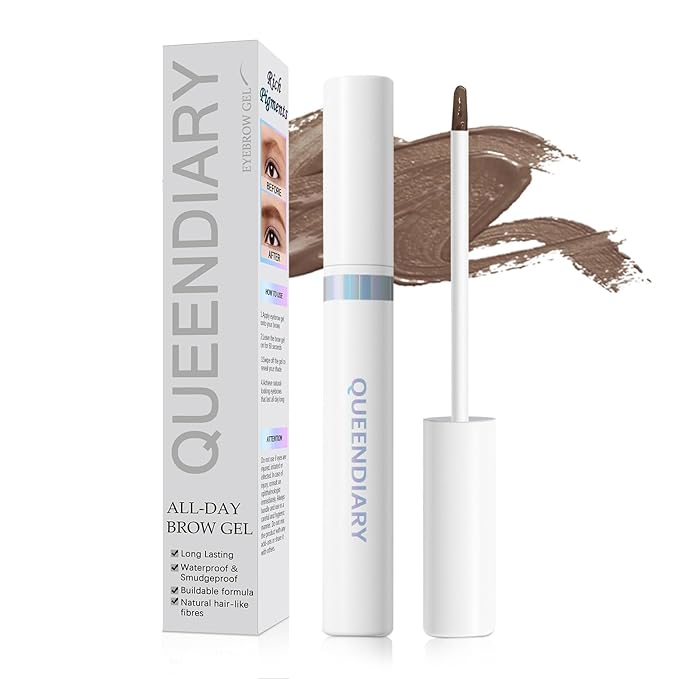 QueenDiary Eyebrow Stain Long Lasting Eyebrow Makeup Smudge-proof Eyebrow Gel Waterproof Transfer-proof Vegan Cruelty-free Eyebrow Gel (Auburn)