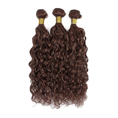 26 28 30 inch Brown Human Hair Bundles #4 Kinky Curly Bundles Dark Brown Curly Wave Bundle #4 Wet and Wavy Bundle
