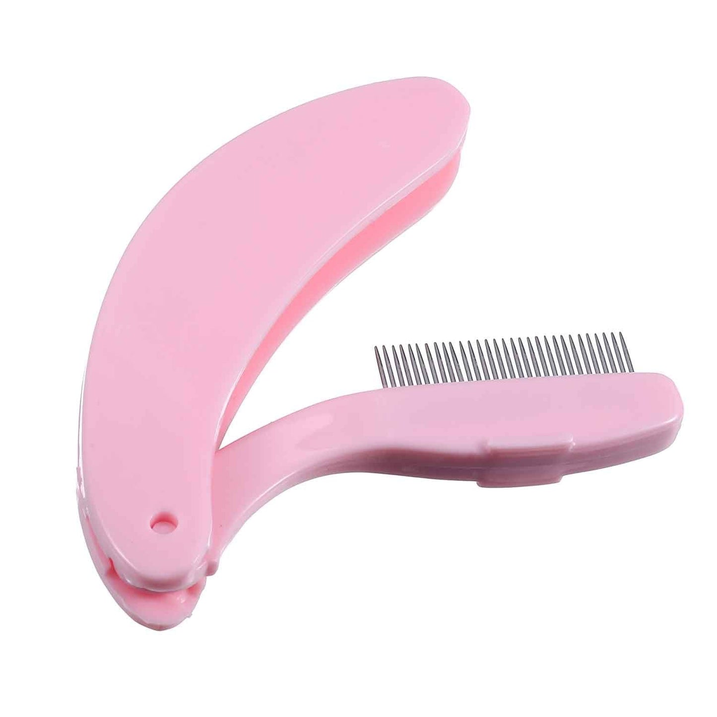 4 Packs Folding Eyelash Comb, Stainless Steel Metal Teeth Eyebrow Separator Comb Lash and Brow Makeup Applicator Brush Professio
