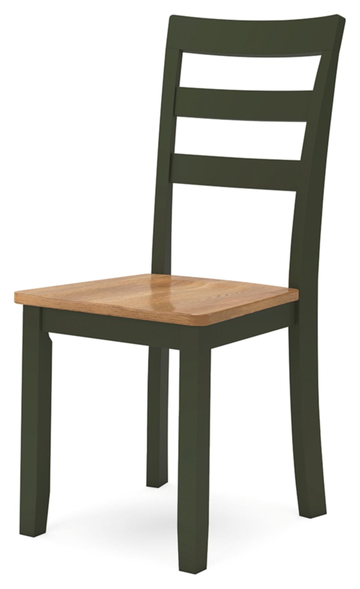 Signature Design by Ashley Gesthaven Modern Indoor Armless Dining Chair, Set of 2, Green & Light Brown