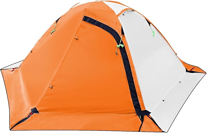 HIKERBRO Winter Camping Tent - Lightweight & Waterproof Backpacking Tent, 2 Person 4 Season Tent for Snow and Cold Weathe...