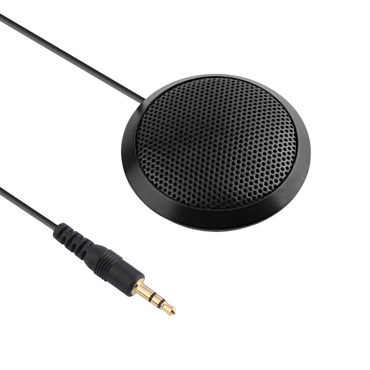 Dreokee Conference Microphone 3.5mm Desktop Computer Mic for Computer Desktop and Laptop 360 Omnidirectional Condenser Mic for Online Meeting/Class  Skype  Recording  Chatting  Gaming-New