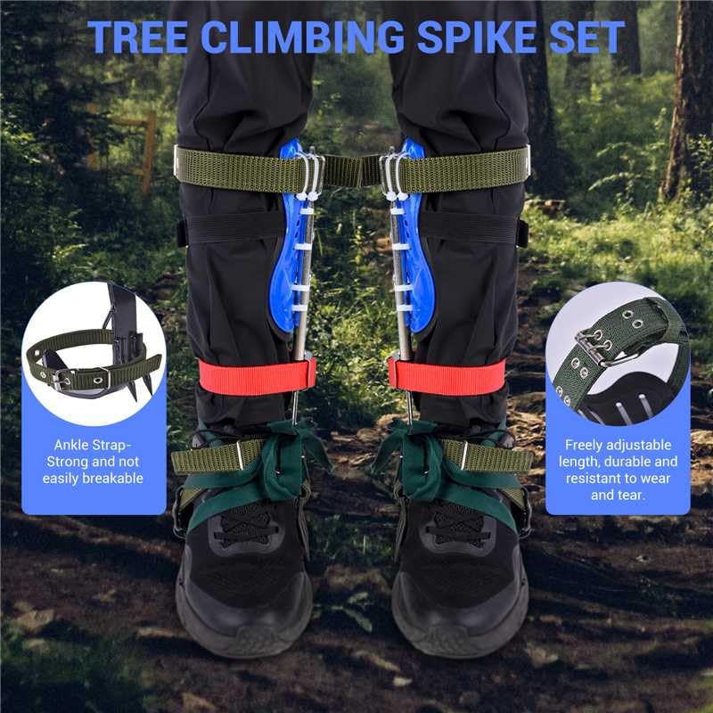 Lenareli Climbing Equipment. Tree - Climbing Kits. Anti - Slip Climbing Tools with footboards. —— Forestry Operation Equip...