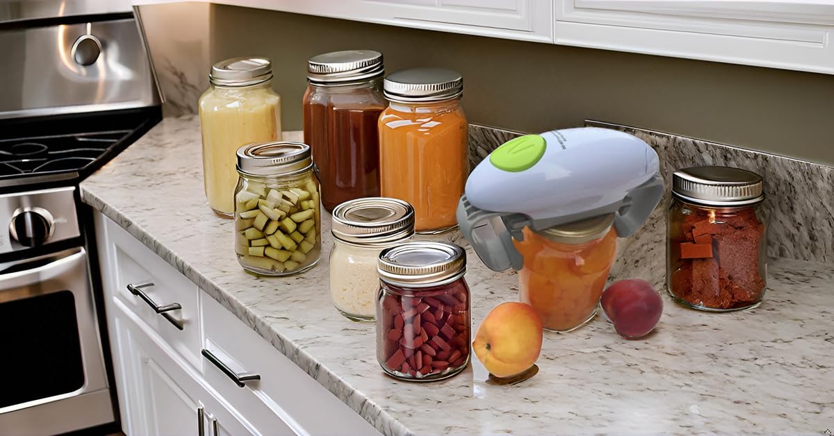 Sinmajor Electric Jar Opener, Jar opener, Automatic Jar Opener, Automatic Jar Opener for seniors with arthritis, fits almost all lid sizes, Not applicable to plastic jars(Only seller：Sinmajor)