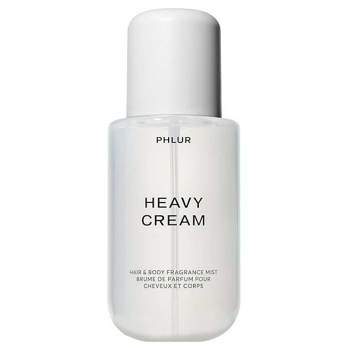 PHLUR Heavy Cream Body Mist – Hair and Body Mist & Body Spray Marshmallow, Whipped Cream, Jasmine, Coconut & Vanilla Body Spray (8 FL Oz)
