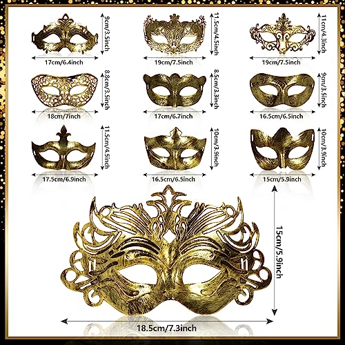 yeload Masquerade Masks 100 Bulk Vintage Masks of Masquerade Party, Venetian, Mardi Gras, Halloween, Masks for Women, Men