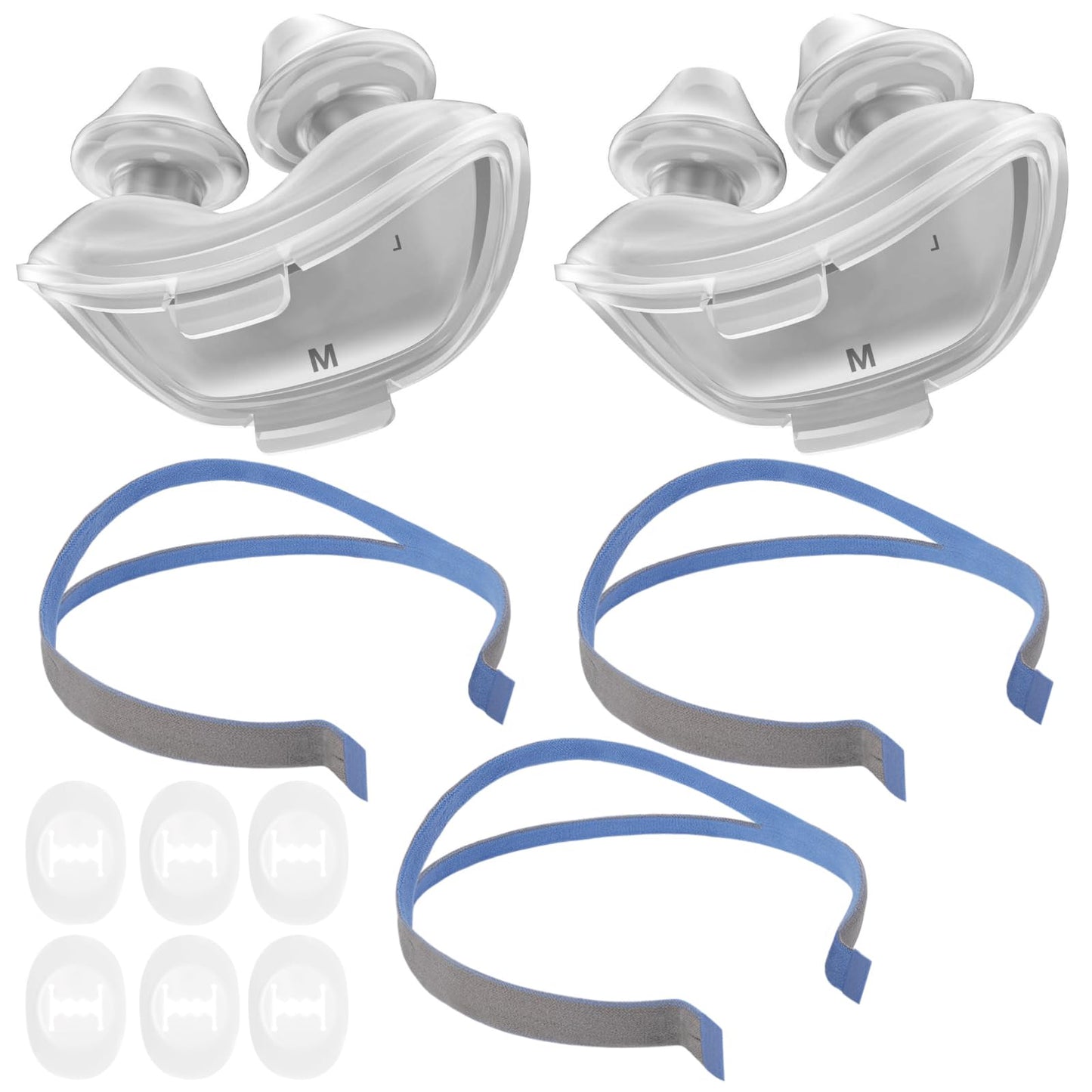 CPAP Replacement Kit for CPAP Users, M Size Nasal Pillow Cushion Kit for Airfit P10 (5 PCS)